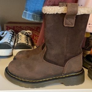 Dr martens brown leather boots